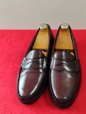 Sebago Men's Penny Loafers in Burgundy Brown